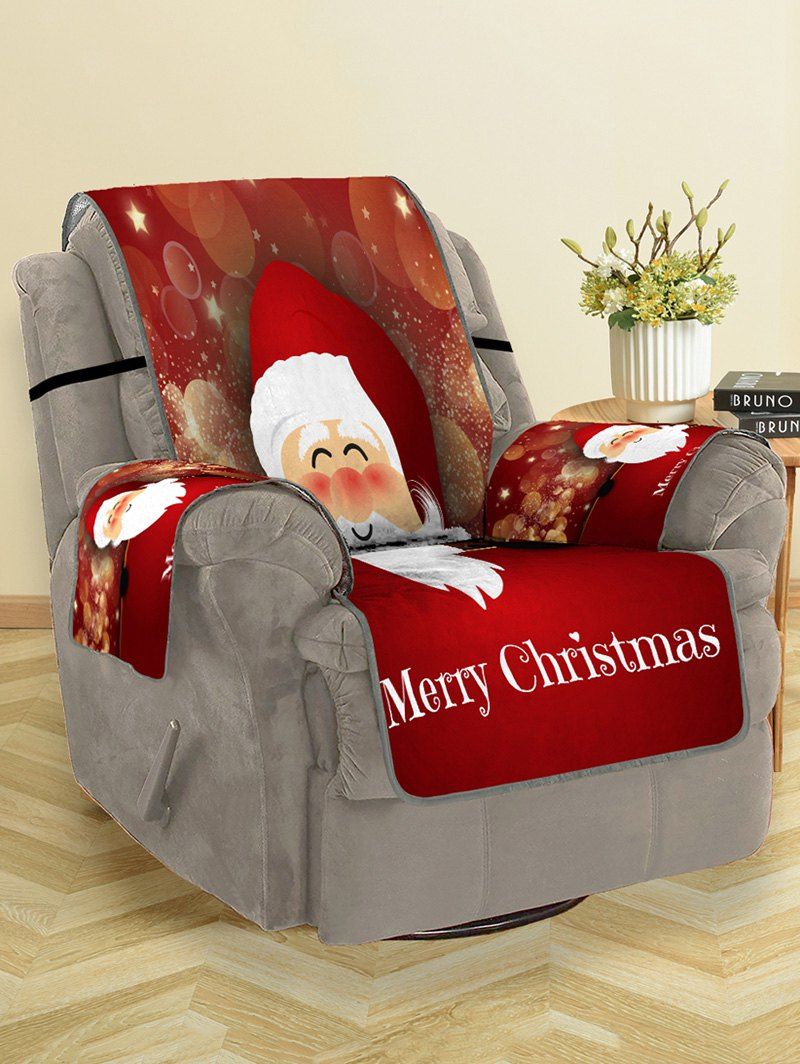 

Christmas Santa Claus Pattern Sofa Cover, Multi