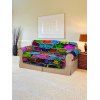Housse de Canapé Motif Mur en Briques Colorées - multicolor TWO SEATS