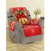 Christmas Bells Pattern Couch Cover - RED SINGLE SEAT