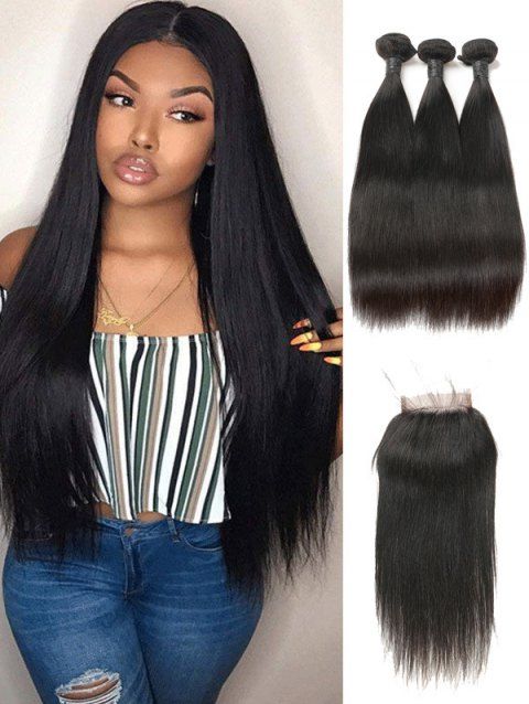 17 Off 2019 Real Human Hair Straight Indian Virgin Hair Weaves