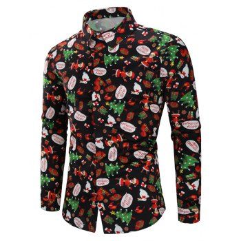 [38% OFF] 2024 Christmas Animal Gifts Printed Long Sleeves Shirt In ...