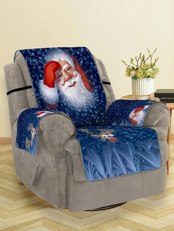 Housse de Canapé Motif de Cerf et de Père Noël - multicolor SINGLE SEAT