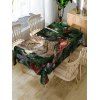 Nappe de Table à Imprimé Chat de Noël - Vert Jungle W54 X L72 INCH