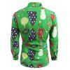 [65% OFF] 2019 Christmas Theme Button Up Shirt In GREEN | DressLily
