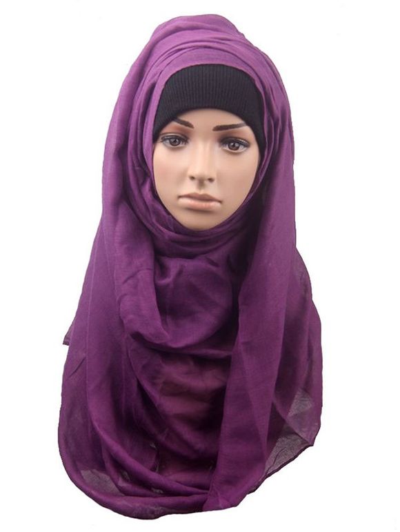 Écharpe hijab foulard châle femmes élégantes - Pourpre 
