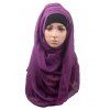 Écharpe hijab foulard châle femmes élégantes - Pourpre 