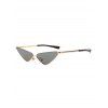 Stylish Half Frame Catty Sunglasses - GRAY 