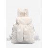 Bunny Design Fluffy Balls Sac à dos - Blanc 