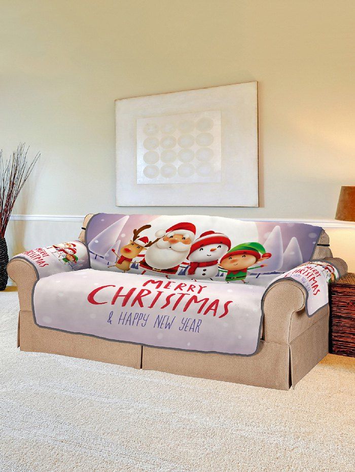 

Christmas Companions Pattern Couch Cover, Multi