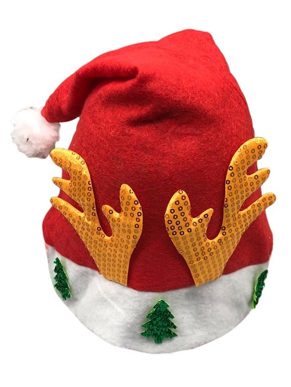 Antler Christmas Tree Decorative Party Hat - Rouge Lave 