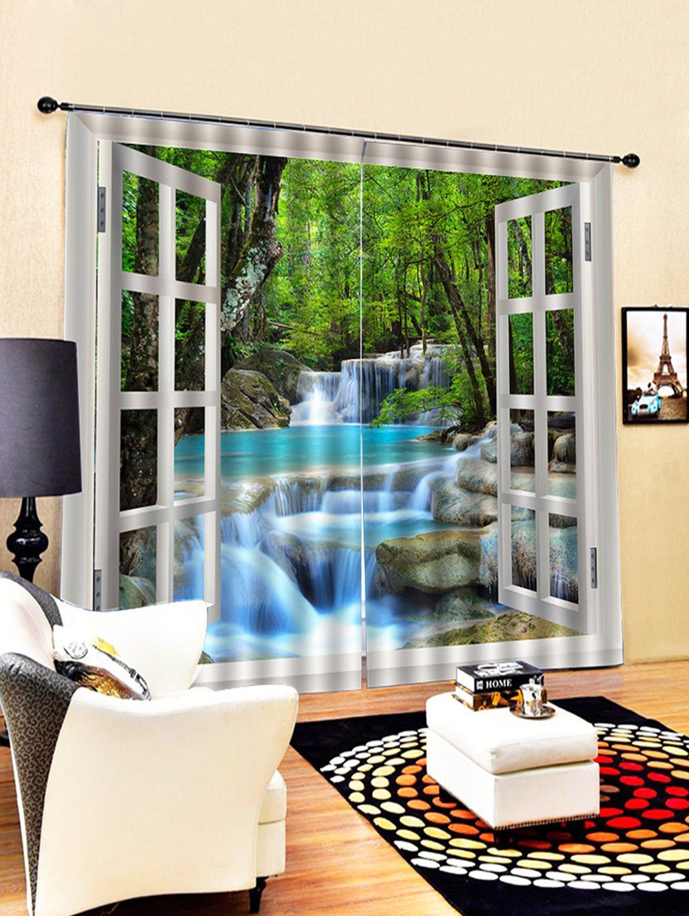 DressLily.com: Photo Gallery - 2PCS Landscape Pattern Window Curtains