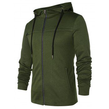 Front Pockets Zip Up Hoodie
