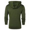 Sweat à Capuche Zippé avec Poches en Avant - Vert Armée M