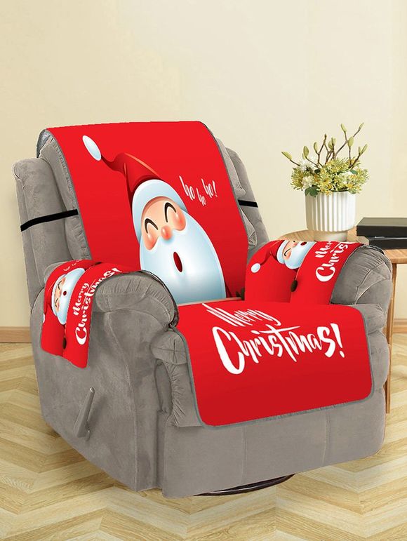 Housse de Canapé Motif de Père Noël Mignon - Rouge SINGLE SEAT