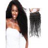 Tissage de Cheveux Humain Bouclé avec Fermeture en Dentelle - Noir Naturel 14INCH