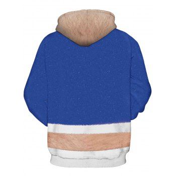 

Christmas Coat Print Drawstring Hoodie, Multicolor b