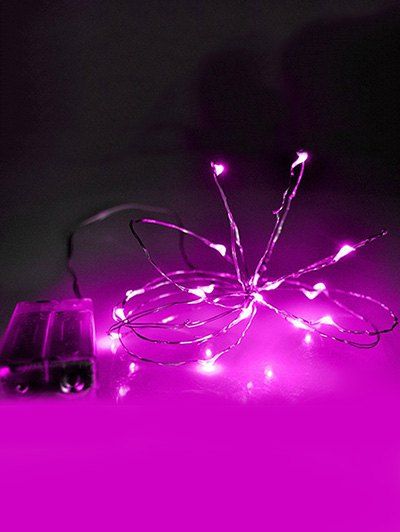 Lumières décoratives du festival 100 de fil de cuivre de 10M LED - Rose Vif 