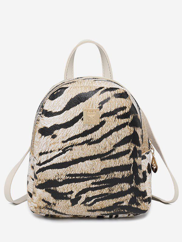 mini leopard print backpack