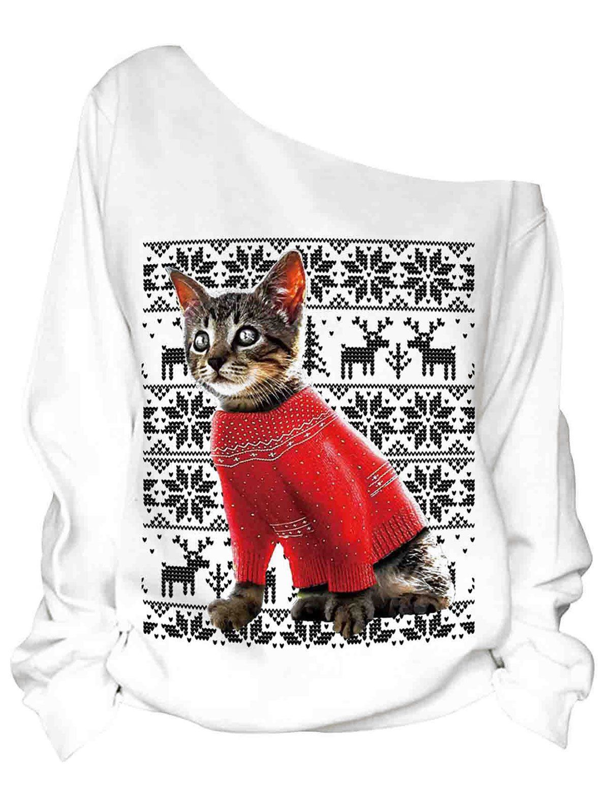 plus size cat sweatshirt