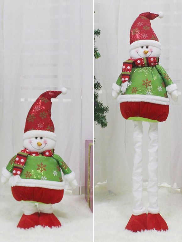 Cadeau Poupées Père Noël et Bonhomme de Neige Style Télescopique Dessin Animé - multicolor B 