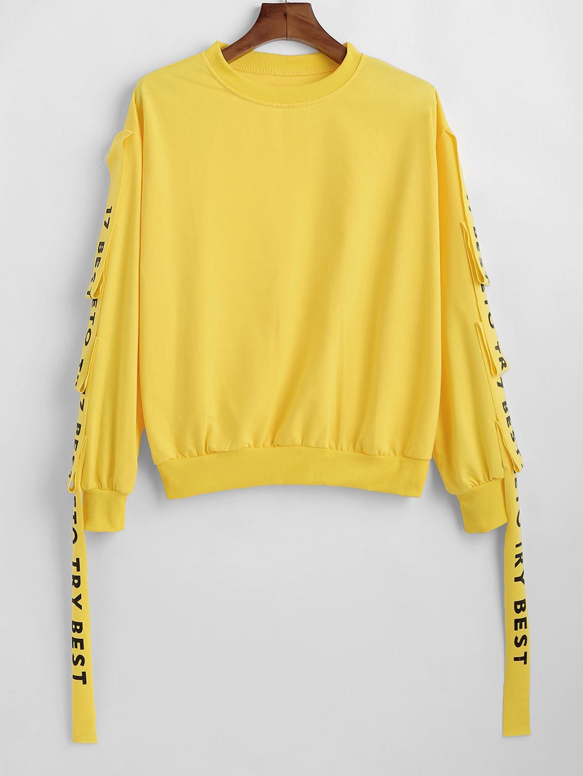 plus size yellow sweatshirt