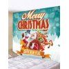 Tapisserie de Noël Père Noël Cerf et Bonhomme de Neige Imprimés - multicolor W59 X L51 INCH