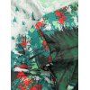 Landscape Print Pullover Hoodie - MINT GREEN 2XL