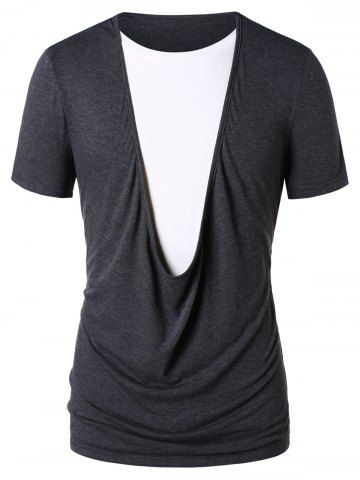 Faux Twinset Color Block T-shirt