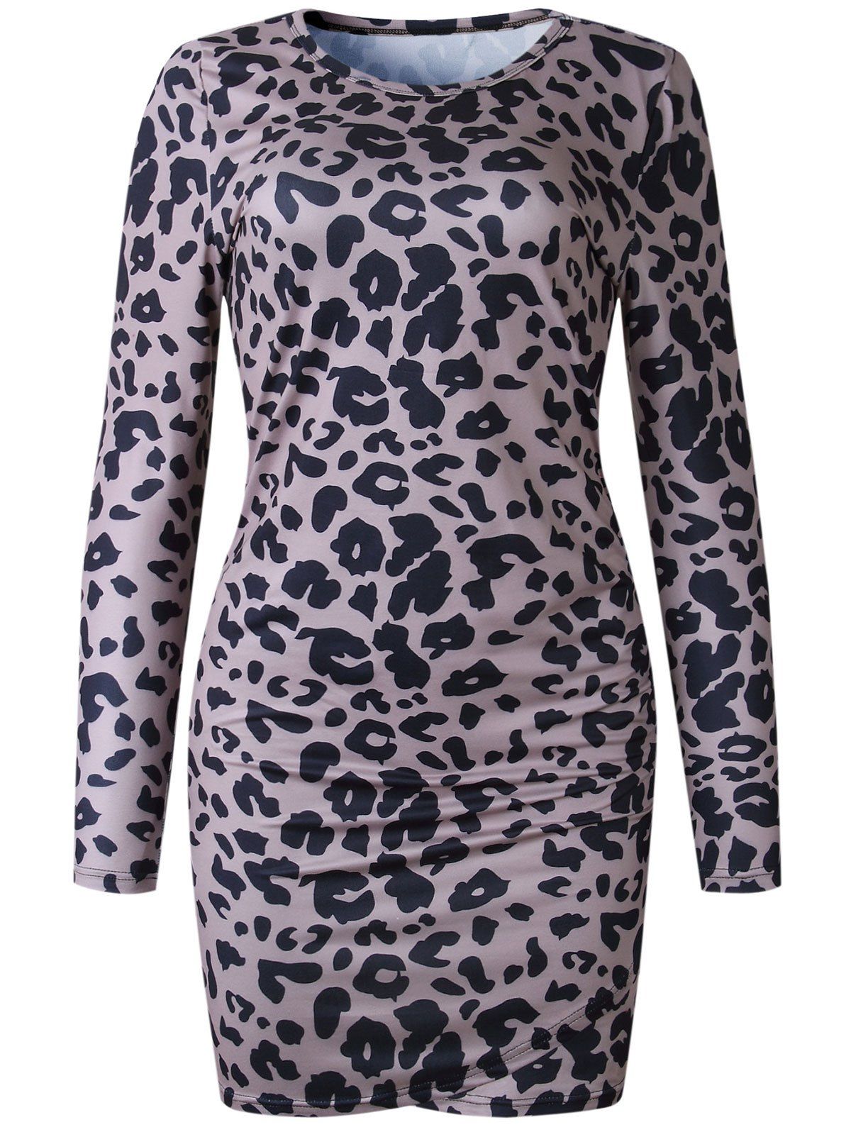 tight leopard print dress