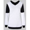 Pull en Blocs de Couleurs à Col V - Blanc Lait M