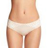 Low Rise Lace Panel Briefs - WARM WHITE L