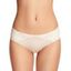 Low Rise Lace Panel Briefs - WARM WHITE L