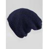 Bonnet d'hiver souple de couleur unie - Cadetblue 