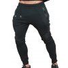 Pantalon de Jogging Lâche Patchwork Elastique à Cordon - Noir S
