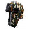 Chapeau de trappeur coupe-vent à imprimé camouflage extérieur - multicolor C 