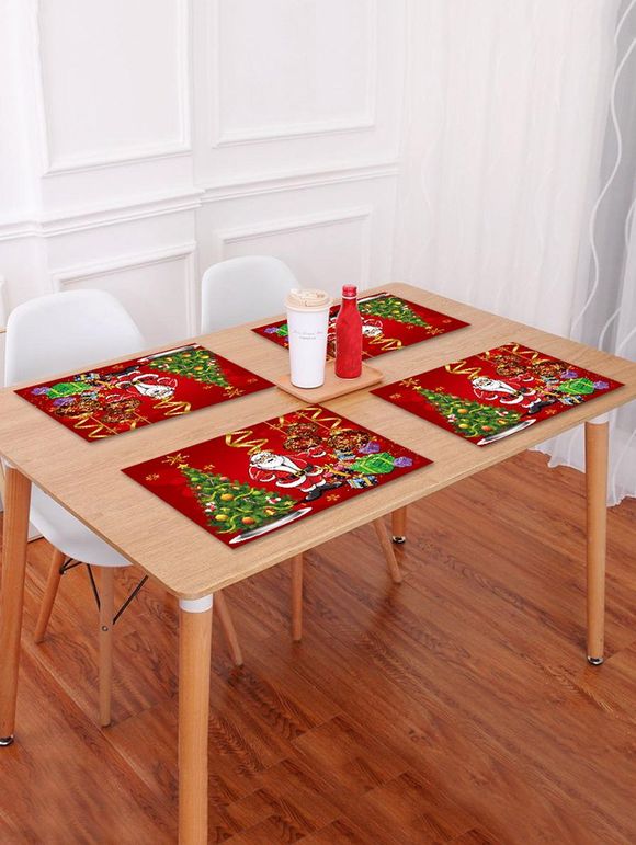Set de table 1PC imprimé sapin de Noël - Rouge W18 X L12 INCH