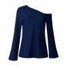 Tricot à Col Oblique - Cadetblue M