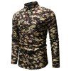 Chemise Camouflage Imprimée à Manches Longues - Vert Armée M