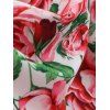 Sleeveless Floral Print Vintage Dress -  