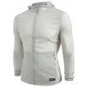 Zip Up Hooded Long Sleeve Jacket - GRAY CLOUD XS