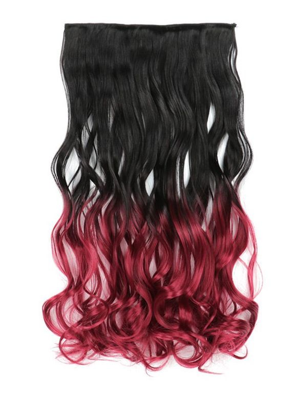 Clip Ombre Longue en Extension de Cheveux Synthétiques - multicolor L 