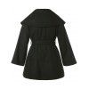 DressLily.com: Photo Gallery - Plus Size Turn Down Collar Belted Coat