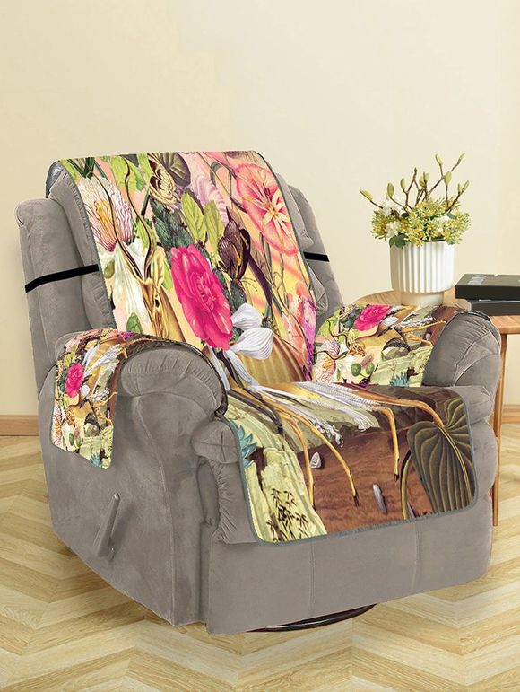 Housse de Canapé Motif de Cerf et de Fleur - multicolor SINGLE SEAT