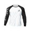 Chemise Lettre Imprimée à Manches Raglan - Blanc XS