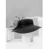 Élégant chapeau de conception de maille - Noir 