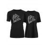 Valentines Day Pizza Print Tee - Noir MAN L