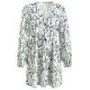 Robe Ligne A Boutonnée Peau de Serpent Imprimé - multicolor M