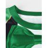 Sweat-shirt imprimé 3D avec trèfle à quatre feuilles - Vert Forêt Moyen XL
