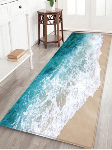 2019 Bath Mats Best For Dresslily Com Beach Sea Waves Print Antiskid Area Rug