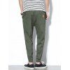 Patch Pockets Drawstring Joggers Pants - ARMY GREEN S
